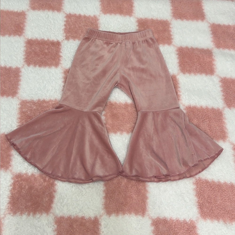 Velvet Pink Bell Bottoms